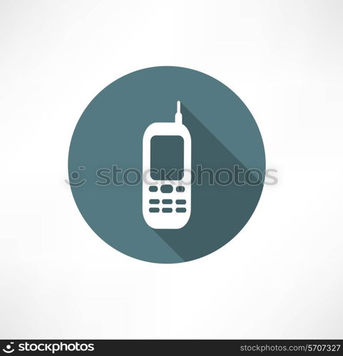 Mobile phones icons set Flat modern style vector illustration