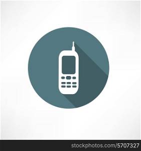 Mobile phones icons set Flat modern style vector illustration