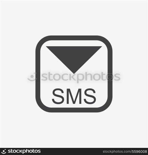 Mobile sms text message mail icons set