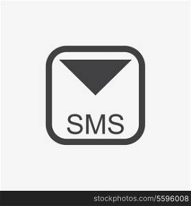 Mobile sms text message mail icons set