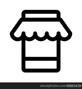mobile store, icon on isolated background