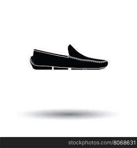 Moccasin icon. White background with shadow design. Vector illustration.