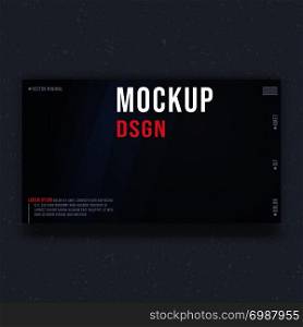 Mockup background template. Mock up minimal design for banner, website, landing page, cover brochure, flyer, and printing products. Vector illustration.. Mockup background template. Mock up minimal design