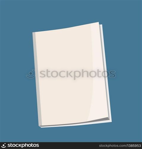 Mockup Cover Magazine, Book Booklet Brochure. Mockup Cover Magazine, Book, Booklet, Brochure. Illustration Isolated. Blank Mock Up Template Ready For Your Design