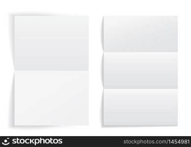 Mockup of empty paper letter. White paper blank a4 format. Notepaper page in realistic style. Two paper sheets template on isolated background. vector eps10. Mockup of empty paper letter. White paper blank a4 format. Notepaper page in realistic style. Two paper sheets template on isolated background. vector illustration
