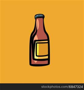mockup sauce bottle. Comic cartoon style pop art retro vector color drawing illustration. mockup sauce bottle