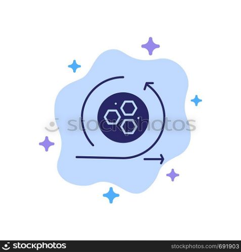 Modeling, Api, Modeling, Science Blue Icon on Abstract Cloud Background