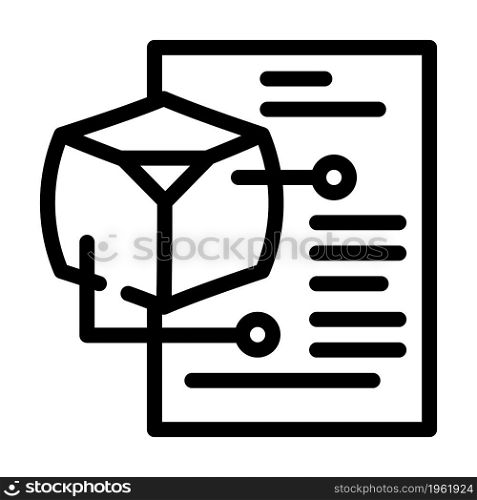 modeling data science line icon vector. modeling data science sign. isolated contour symbol black illustration. modeling data science line icon vector illustration
