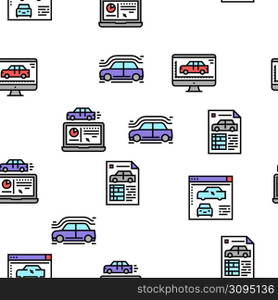 Modeling Engineering Vector Seamless Pattern Thin Line Illustration. Modeling Engineering Vector Seamless Pattern