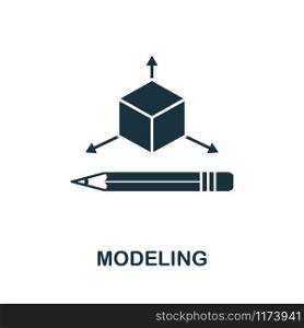 Modeling icon. Simple element from design technology collection. Filled Modeling icon for templates, infographics and more.. Modeling icon. Simple element from design technology collection. Filled Modeling icon for templates, infographics and more