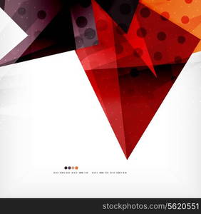 Modern 3d abstract shapes on white layout. Abstract background