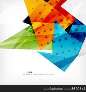 Modern 3d abstract shapes on white layout. Abstract background