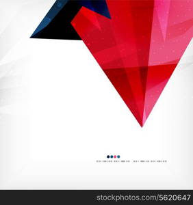 Modern 3d abstract shapes on white layout. Abstract background