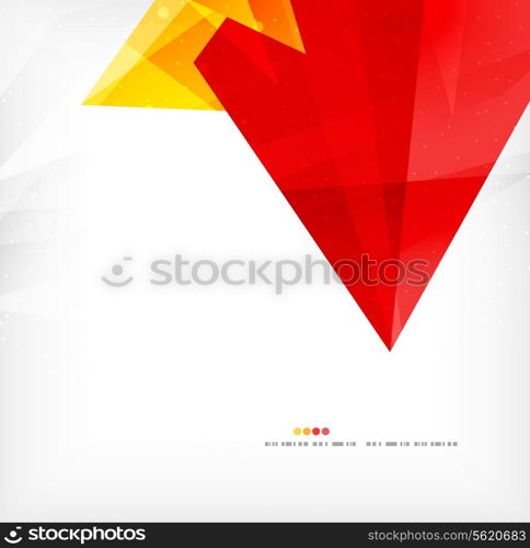 Modern 3d abstract shapes on white layout. Abstract background