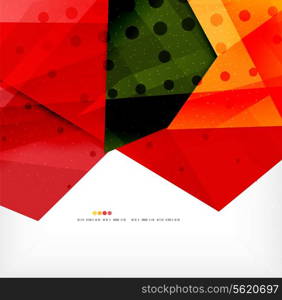 Modern 3d abstract shapes on white layout. Abstract background