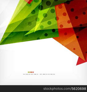 Modern 3d abstract shapes on white layout. Abstract background