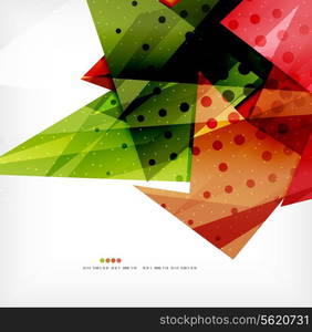 Modern 3d abstract shapes on white layout. Abstract background