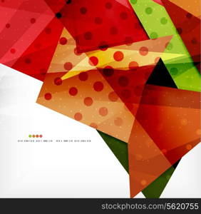 Modern 3d abstract shapes on white layout. Abstract background