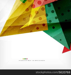 Modern 3d abstract shapes on white layout. Abstract background