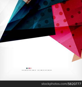 Modern 3d abstract shapes on white layout. Abstract background