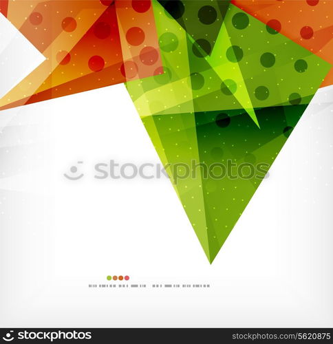 Modern 3d abstract shapes on white layout. Abstract background