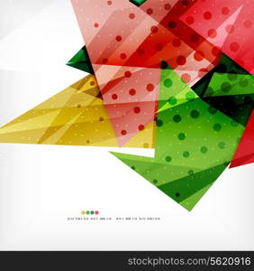 Modern 3d abstract shapes on white layout. Abstract background