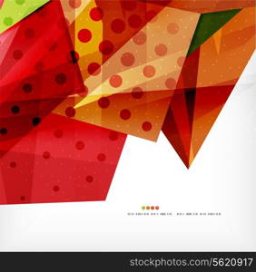 Modern 3d abstract shapes on white layout. Abstract background