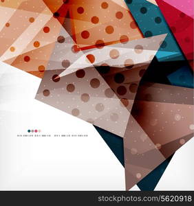 Modern 3d abstract shapes on white layout. Abstract background