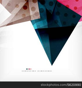 Modern 3d abstract shapes on white layout. Abstract background