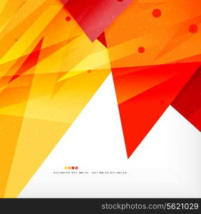 Modern 3d abstract shapes on white layout. Abstract background