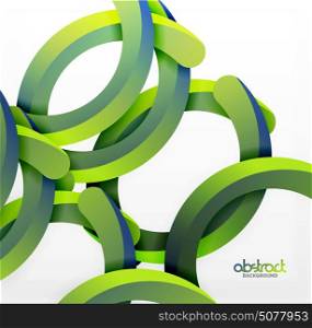 Modern 3d geometrical style background, arch circular lines. Modern 3d geometrical style background, green arch circular lines. Vector template