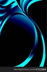 Modern abstract background in blue and black with copy space