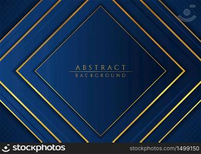 Modern abstract background luxury design gold metallic color square shape style. vector illustration.