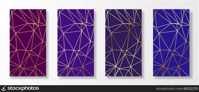 Modern abstract covers set. Minimal covers design. Colorful geometric background. Vector illustration.