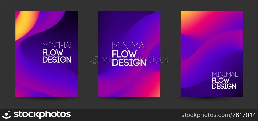 Modern abstract design background, Color gradient poster Flow motion style. Vector Modern abstract design background Flow motion