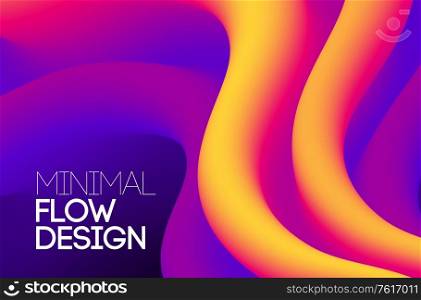 Modern abstract design background, Flow motion style. Modern abstract design background Flow motion
