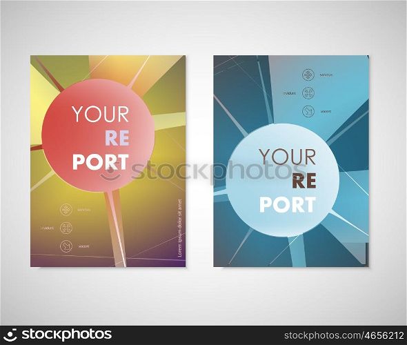 Modern abstract geometric background. White Cover design template business brochure, booklet, report, template advertisement.