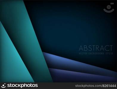Modern abstract green and blue background