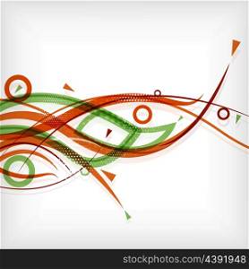 Modern abstract lines minimal background