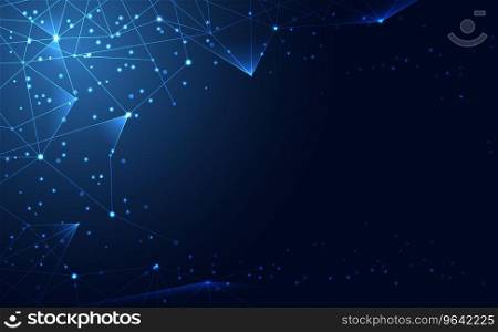 Modern abstract network science connection Vector Image