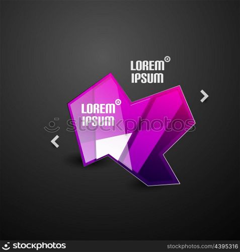 Modern abstract shaped business infographic template