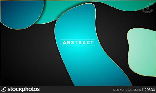 Modern abstract vector background. The minimum design concept with liquid. Vector illustrations for wallpapers, banners, backgrounds, cards, book illustrations, landing pages