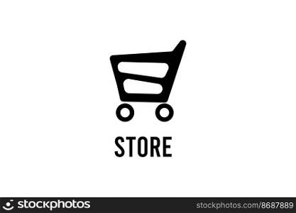 Modern abstract web banner with cart on white background. Flat advertising concept. Graphic element, trolley icon vector. Supermarket illustration. Empty shopping cart. Market retail sign. Modern abstract web banner with cart on white background. Flat advertising concept. Graphic element, trolley icon vector. Supermarket illustration. Empty shopping cart. Market retail sign. 