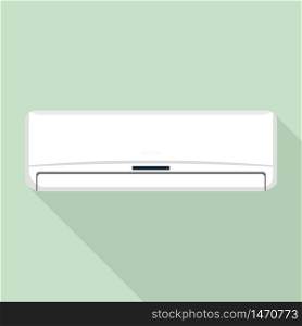 Modern air conditioner icon. Flat illustration of modern air conditioner vector icon for web design. Modern air conditioner icon, flat style