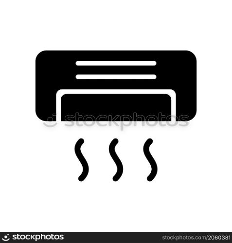 modern air conditioner icon vector solid style