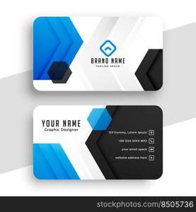 modern and elegant business card template design