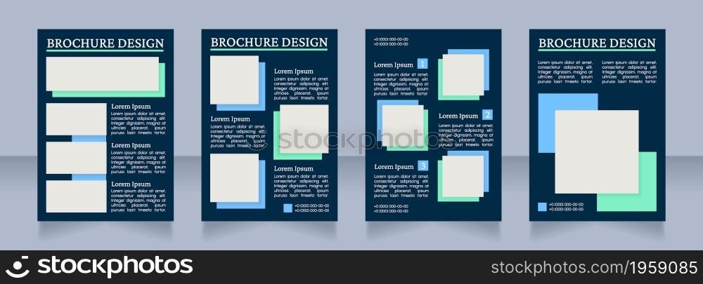 Modern apartment design ideas blank brochure layout design. Vertical poster template set with empty copy space for text. Premade corporate reports collection. Editable flyer paper pages. Modern apartment design ideas blank brochure layout design