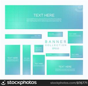 Modern banner minimal halftone style colorful gradient and you can use for your website. vector illustration