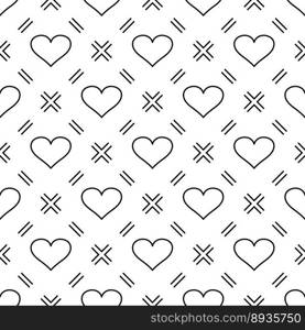 Modern banner with colorful seamless pattern of hearts. Abstract love symbol. vector illustration. Decorative symbol. Vector design banner. Graphic pattern. Valentin Day. Modern banner with colorful seamless pattern of hearts. Abstract love symbol. vector illustration. Decorative symbol. Vector design banner. Graphic pattern. Valentin Day.