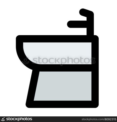 Modern bidet use water for sanitary.
